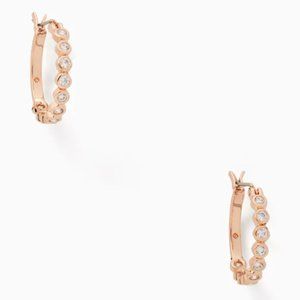 Kate Spade rose gold hoop earrings